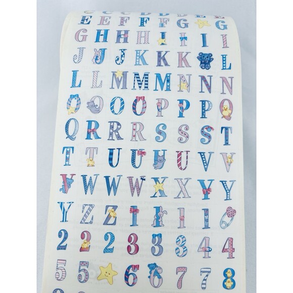 Vintage Sandy‎ Lion Sticker Roll Baby Alphabet Border Scrapbooking Sandylion - Picture 6 of 14